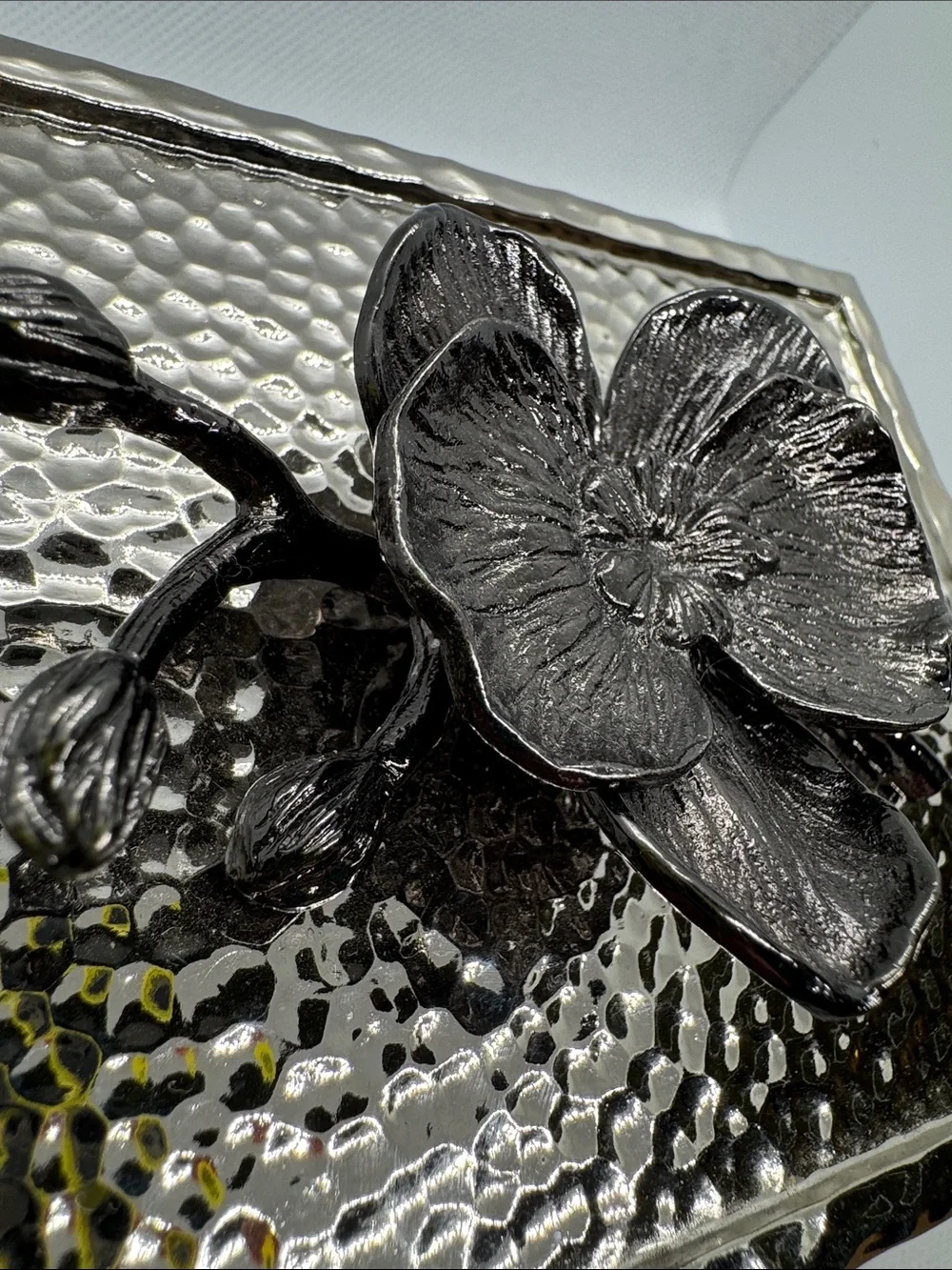 NIB Michael Aram Black Orchid Mini Jewelry Box